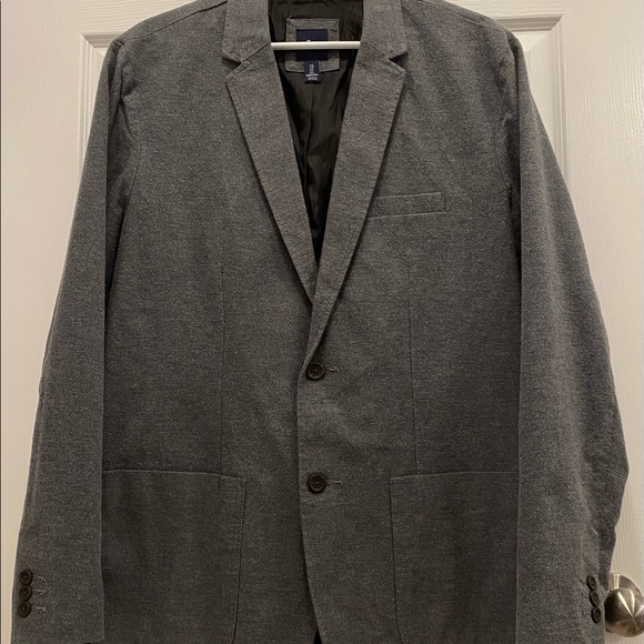 Gap Mens Light Grey Blazer Suit Jacket - Size L - Picture 5 of 11